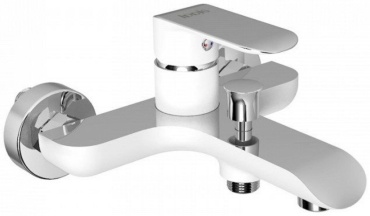 Смеситель для ванны IDDIS CALSB00i02WA, латунь, цвет белый, хром