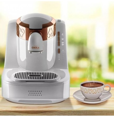 Кофеварка Arzum Okka OK001 белый, золотистый