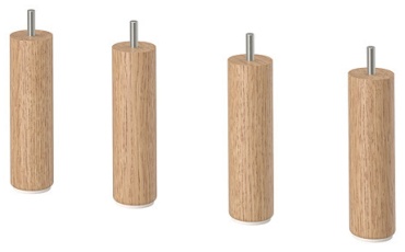 IKEA комплект ножек для дивана дерево, 15 см