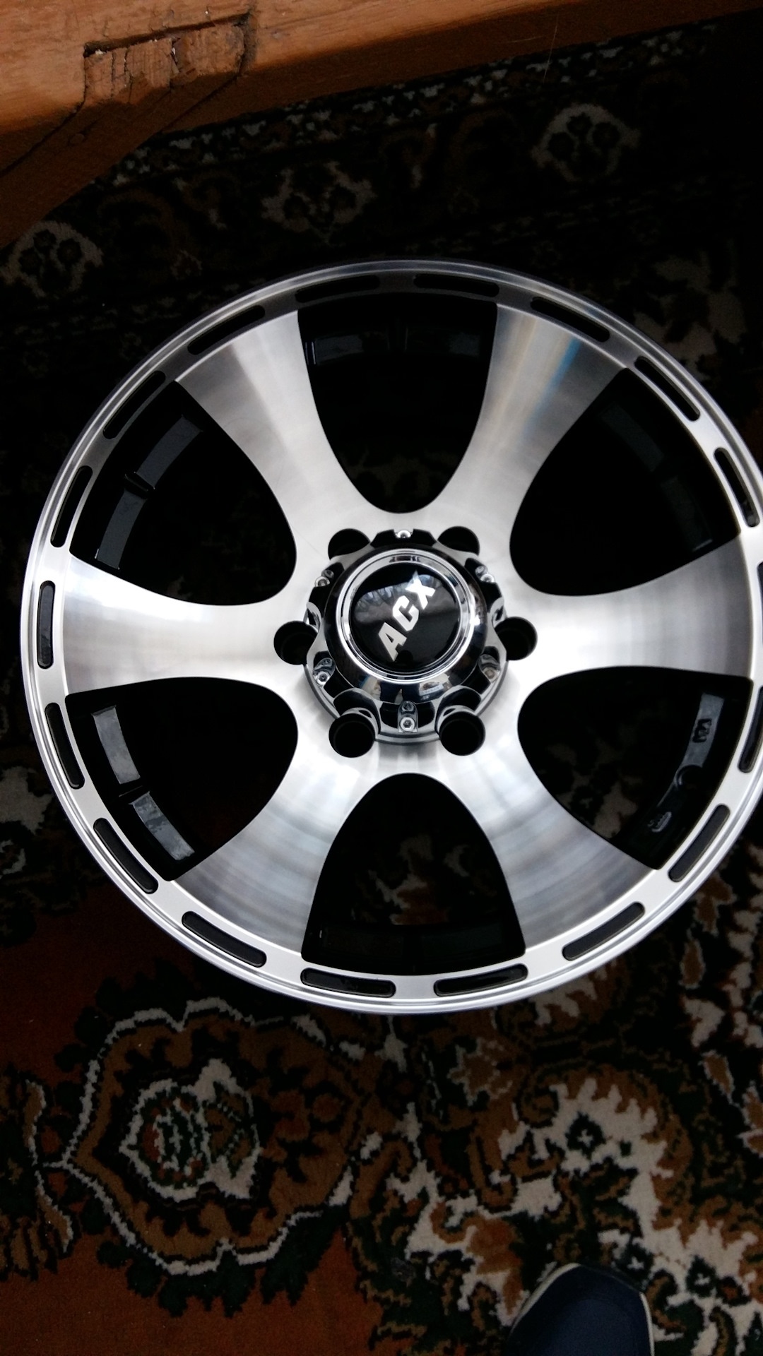 Rainbow ACX 886 8x15/6x139.7 D110.5 ET-10 4 диска черный, серебристый