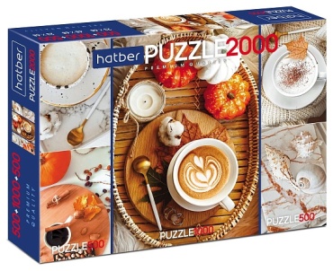 Набор пазлов 1000эл 500*2 Premium Triptych Coffee Time Hatber T2000ПЗ2_23518