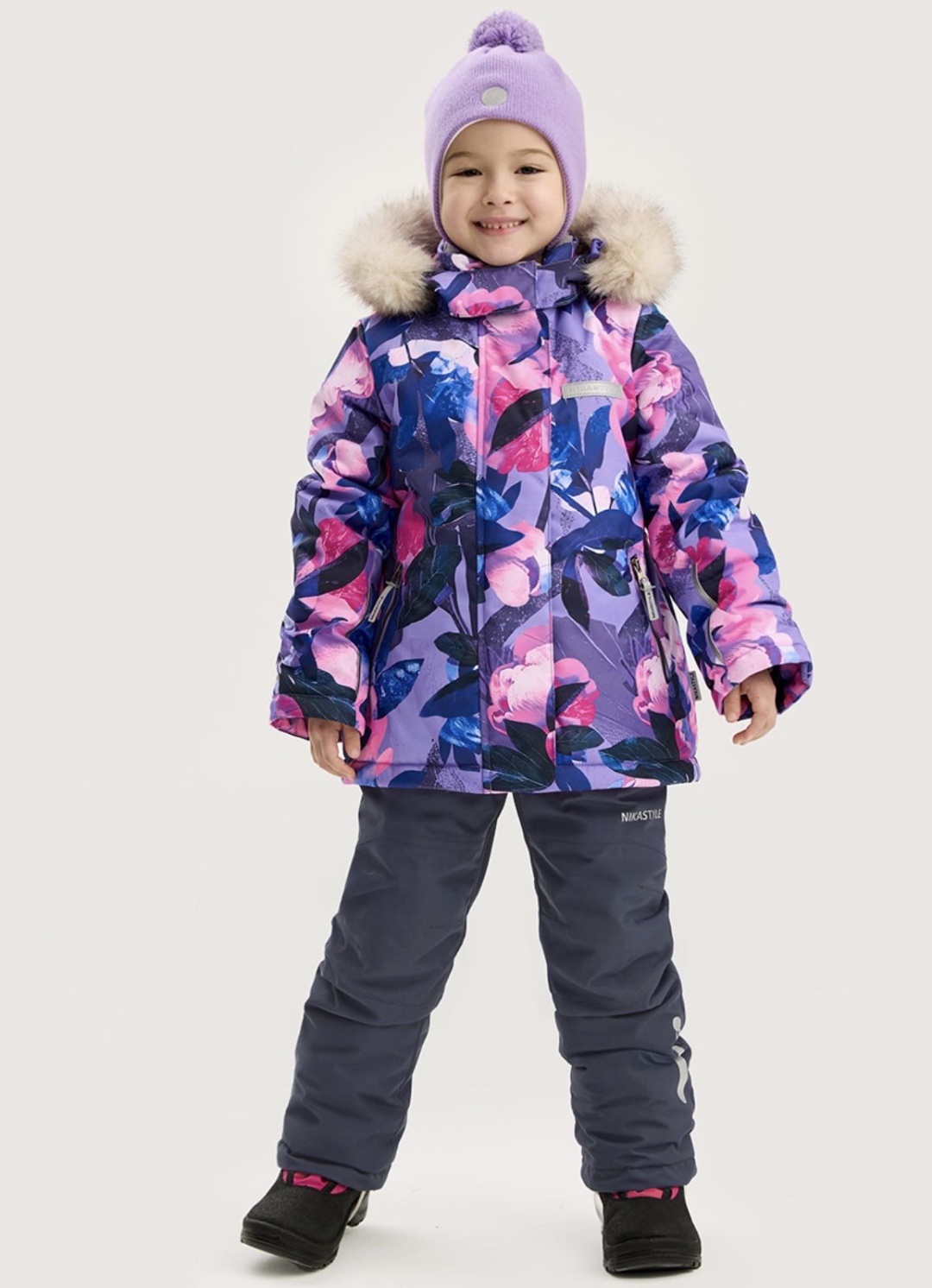 Комплект с комбинезоном NIKASTYLE фиолетовый