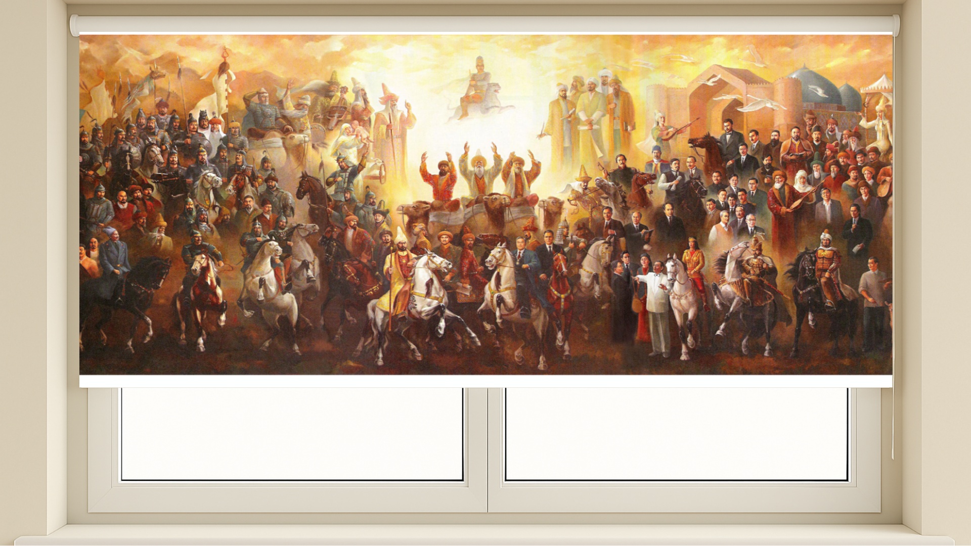 LuxPrint Ролл шторы с фотопечатью белый 200x180 см