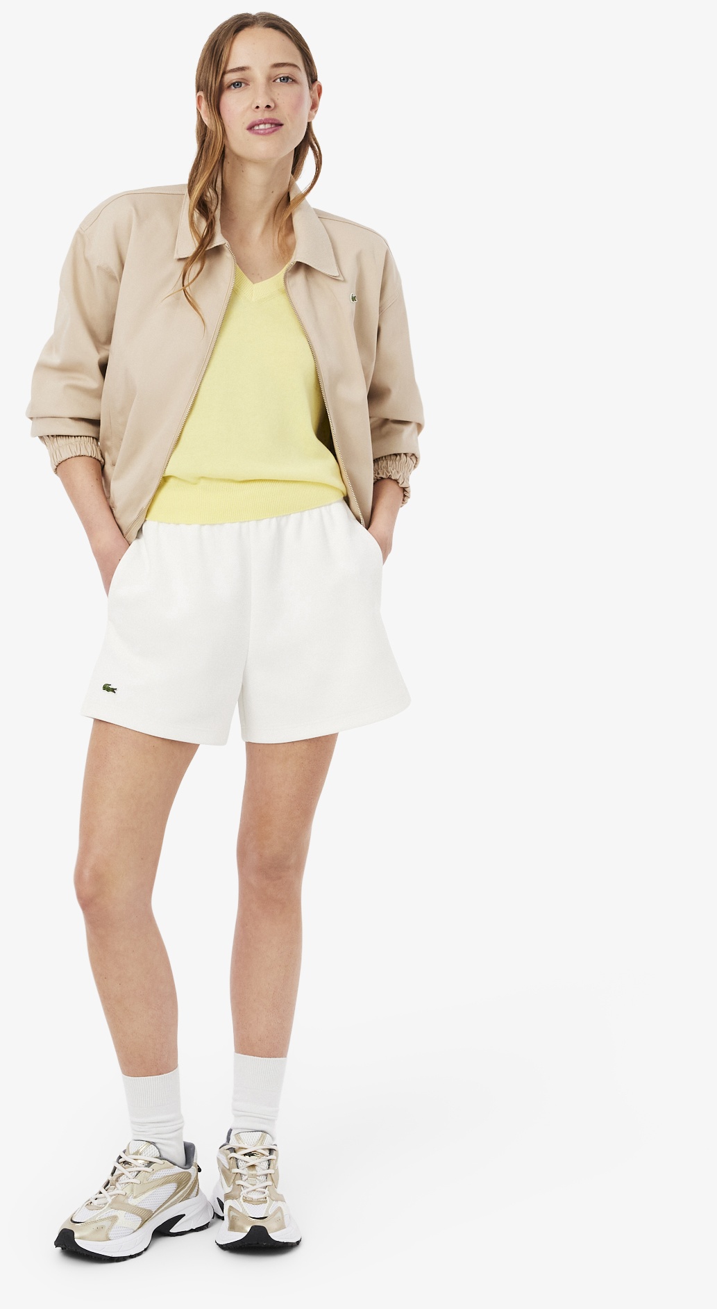 Бермуды LACOSTE белый