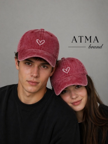 Кепка ATMA brand размер универсальный, бордовый