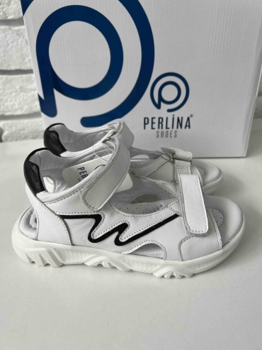 Сандалии Perlina белый, черный
