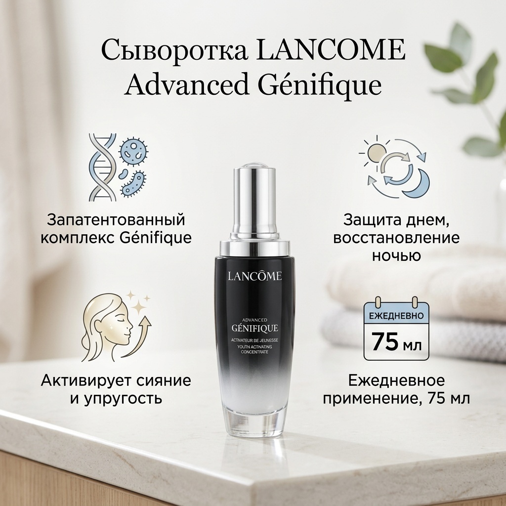 LANCOME сыворотка Genifique для лица 75 мл