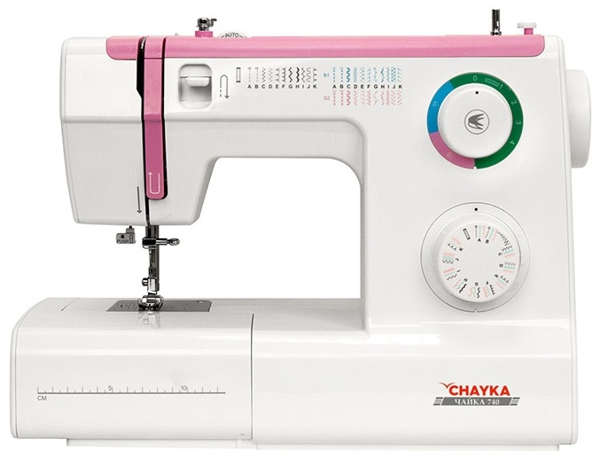 Швейная машина CHAYKA New 740 белый, розовый