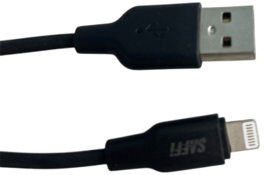Кабель SAFFI Lightning, 1 м, X211. черный