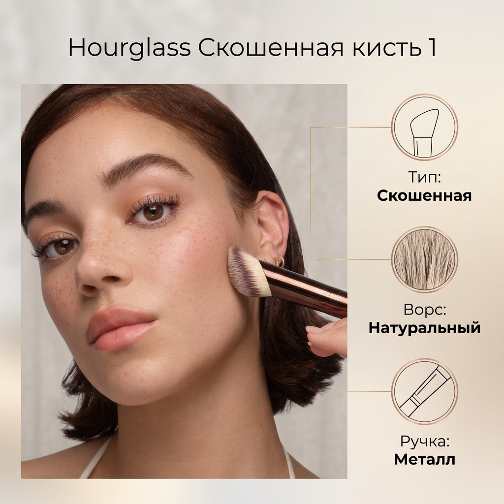 HOURGLASS Скошенная кисть 1