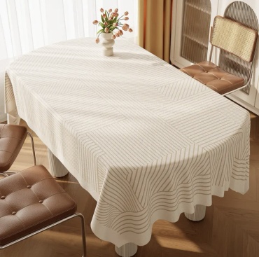 Скатерть DANL 140x90 см, ПВХ, полиэстер, 1 шт
