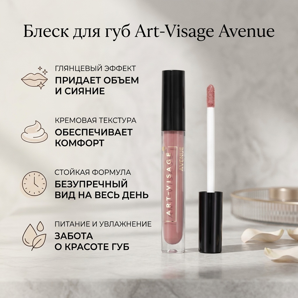 Art-Visage Avenue блеск для губ 505 French Rose