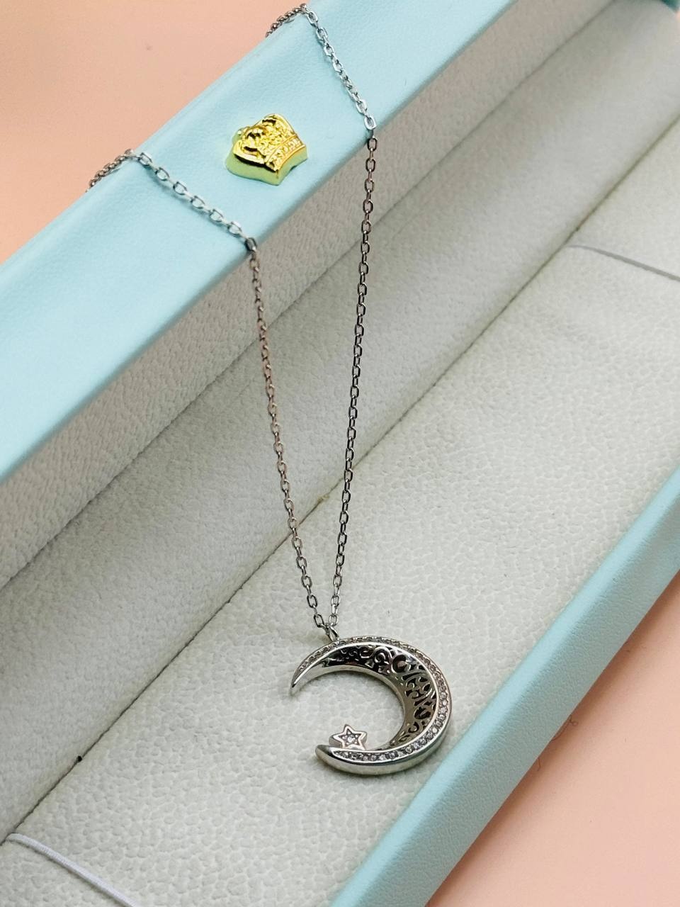Колье Silver 925398 длина 40 см вес 3.9 г серебро, цирконий