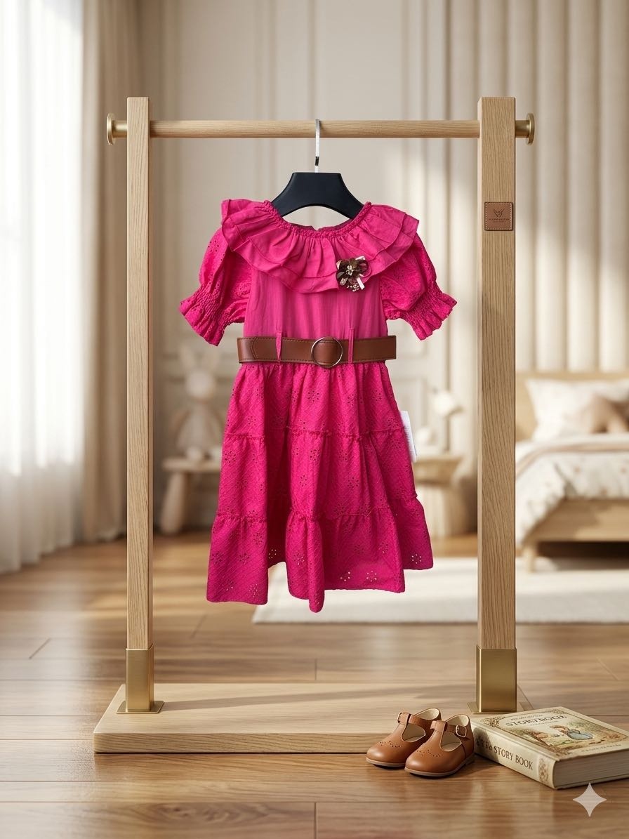 Повседневное платье BOBE KIDS темно-розовый