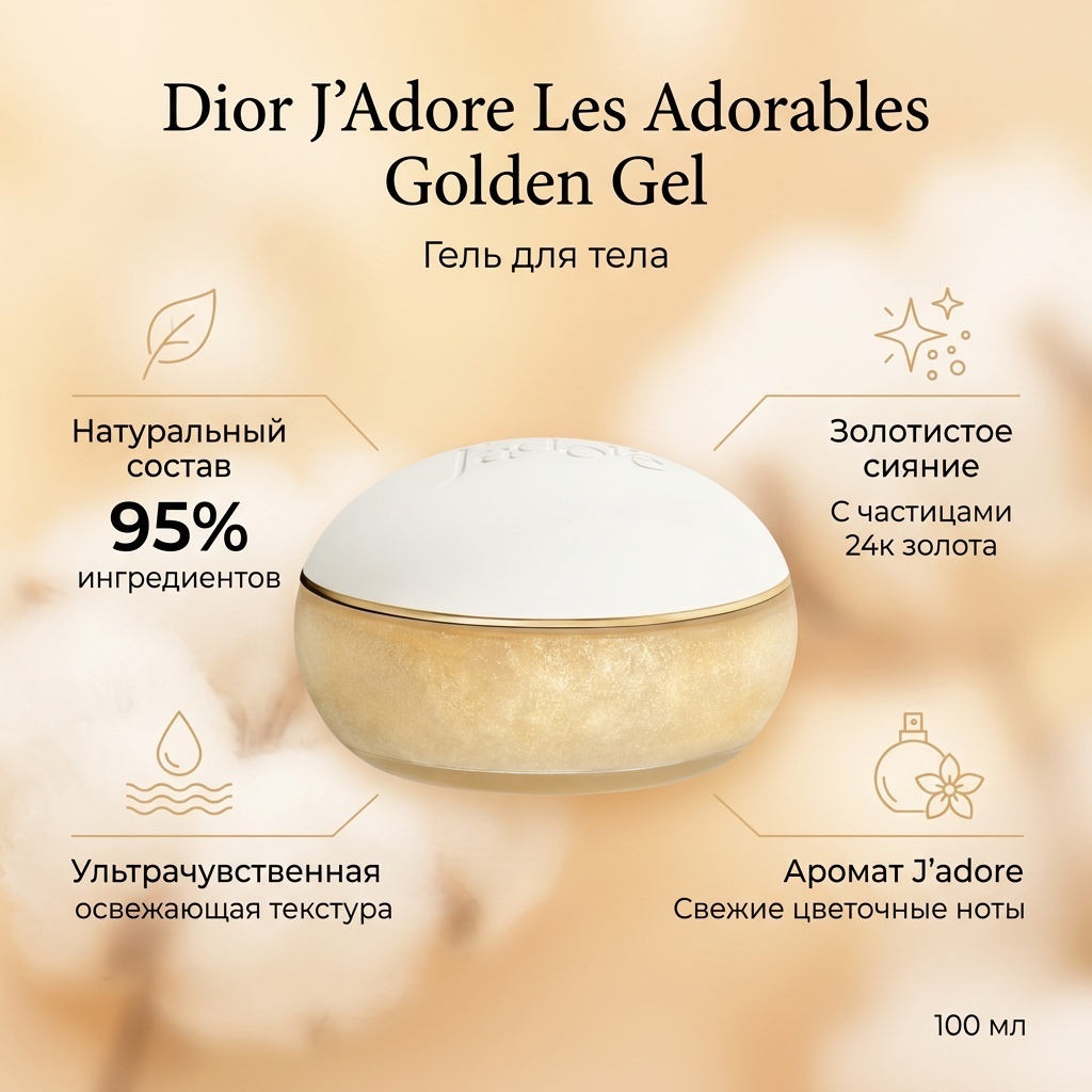 Dior J'Adore Les Adorables Golden Gel гель для тела 100 мл