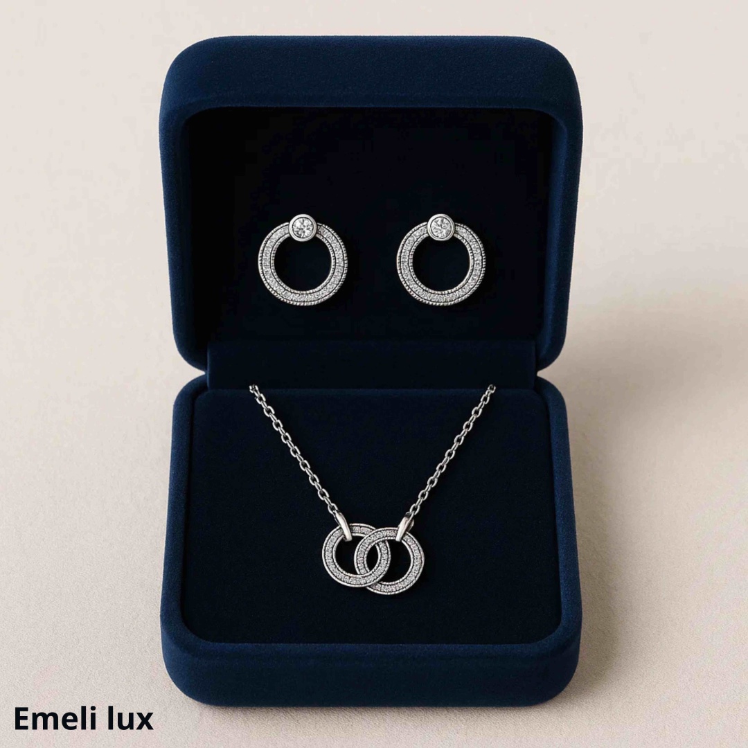 Emeli lux 0008 вес 6.5 г серебро, фианит