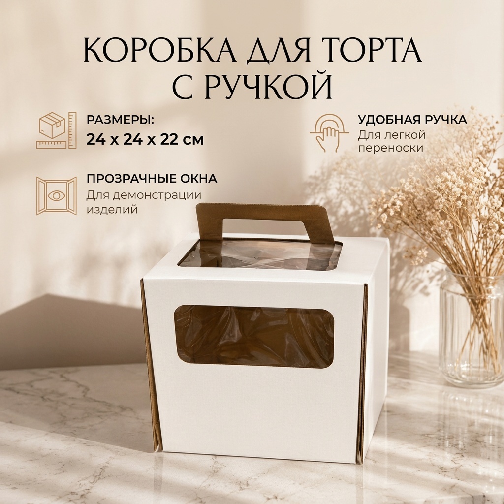 Коробка 70-08014 картон 24 см 25 шт