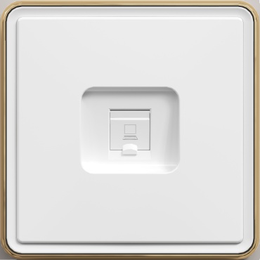 Компьютерная розетка (RJ45) TEKLED SAKURA, белый