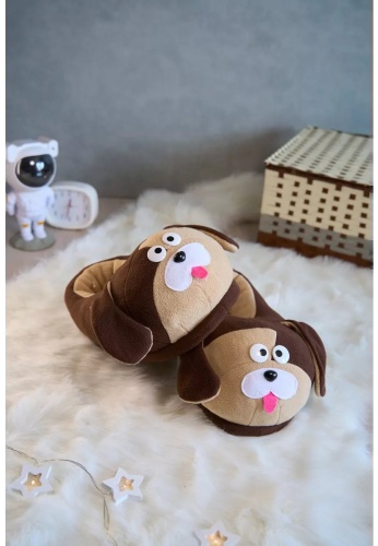 Тапочки коричневый