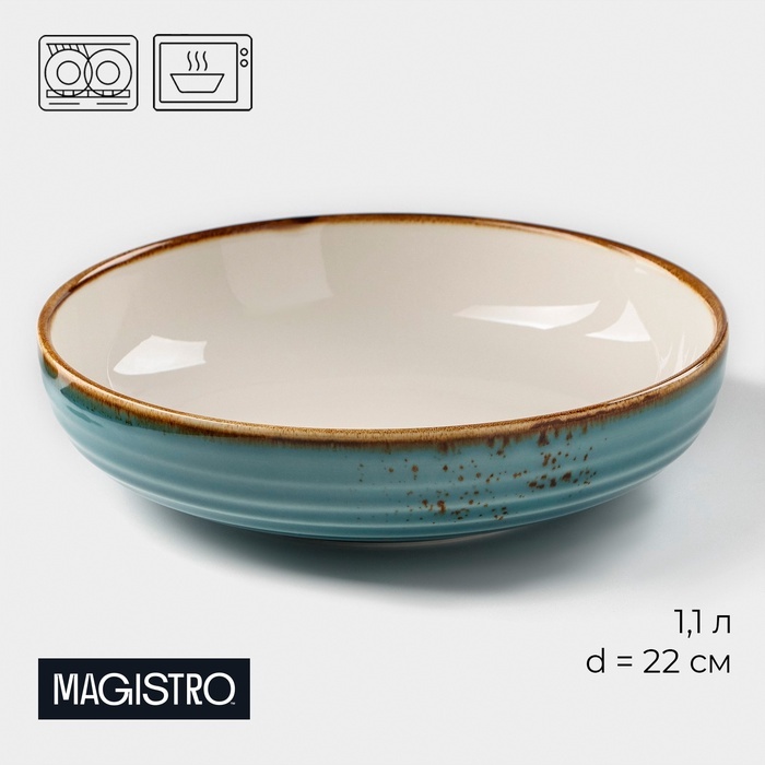 Тарелка Magistro Церера 22 см, 1 шт, фарфор