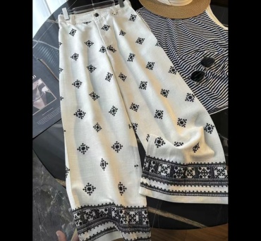 Повседневные брюки FASHION черный, белый