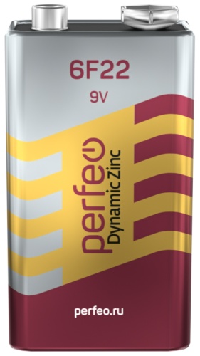 Батарейка 9V, 6F22 Perfeo 1 шт