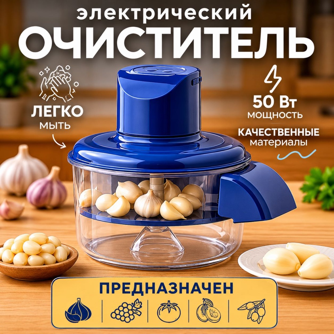 Овощечистка LUXOR_KZ нержавеющая сталь, пластик, синий
