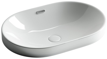 Раковина Ceramicanova CN5020 накладная овальная 61х40 см, санфарфор