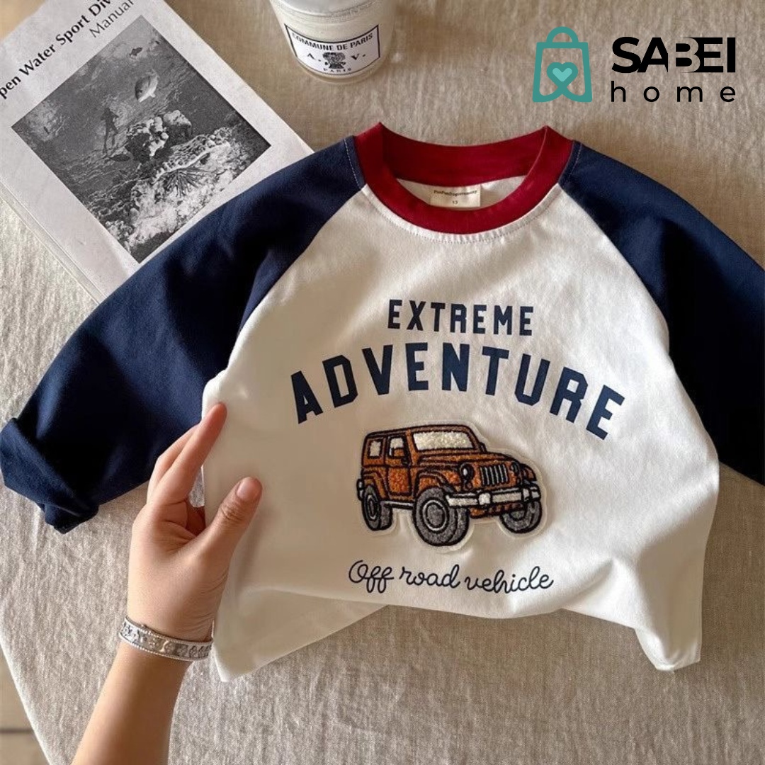 Лонгслив SABEI home синий, белый