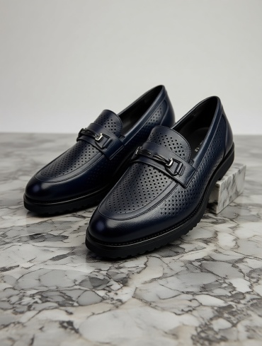 Лоферы Zegna темно-синий