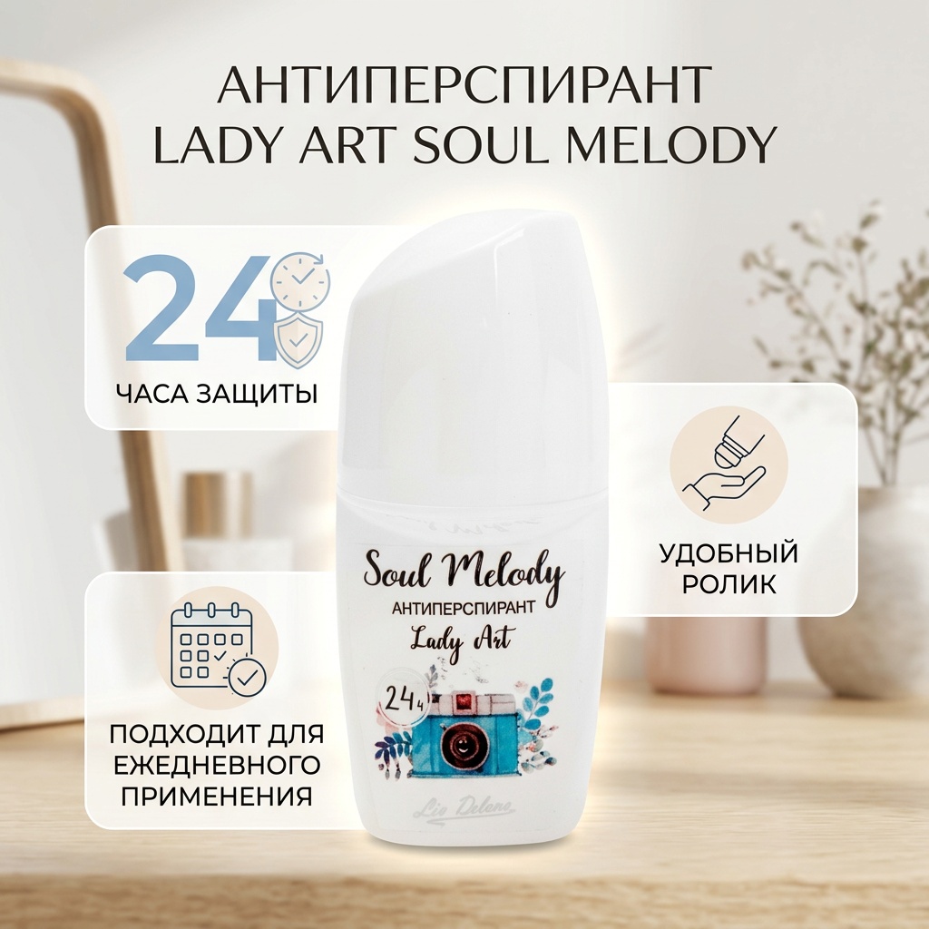 Liv Delano Lady Art Soul Melody антиперспирант для женщин 50 мл