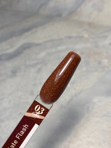 M&K nails гель-лак Sweet Chocolate Flash 03 камуфлирующее 7 мл
