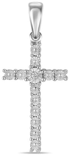 Крестик MIUZ Diamonds J01-PL-35842 вес 1.01 г золото, бриллиант