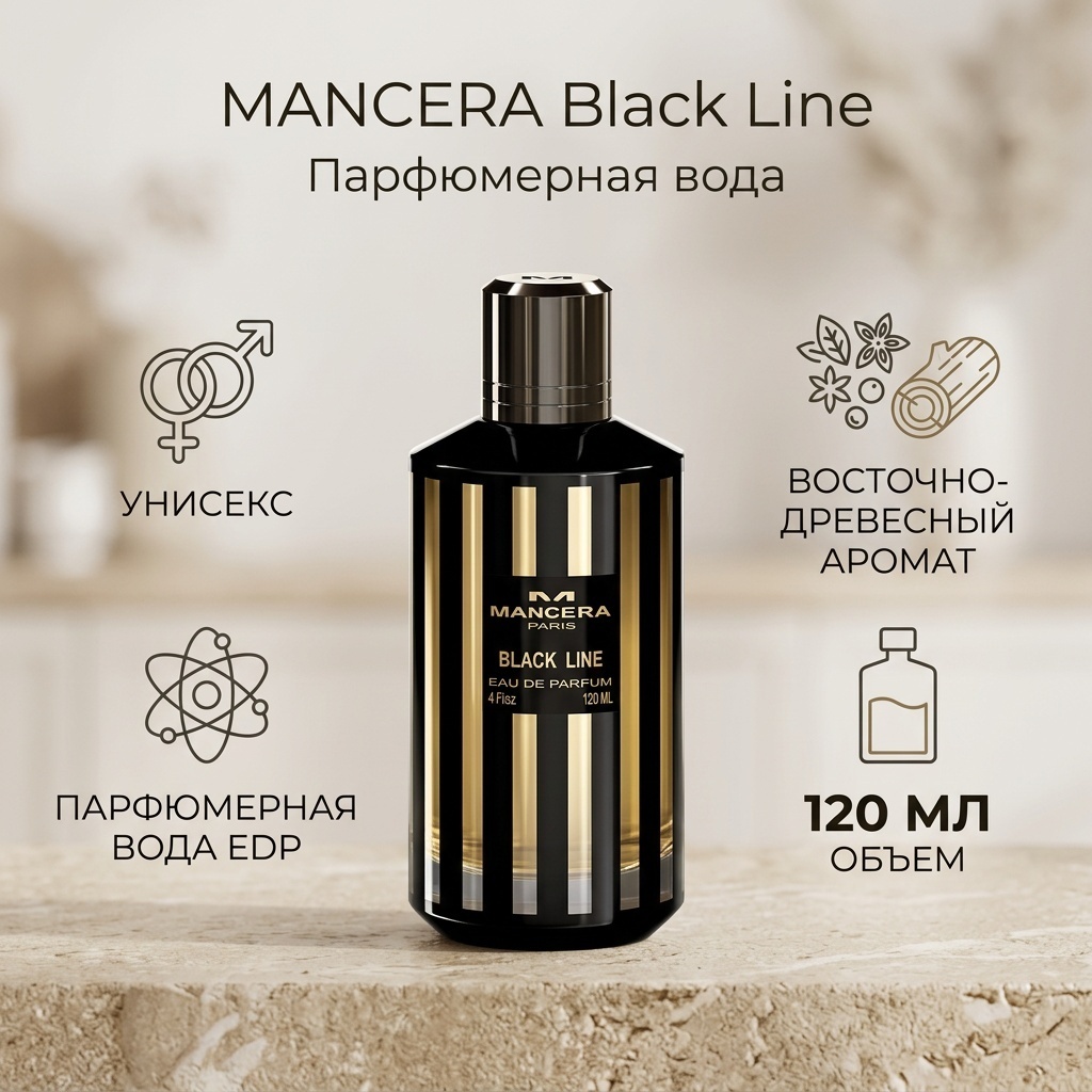 MANCERA Black Line парфюмерная вода EDP 120 мл, унисекс