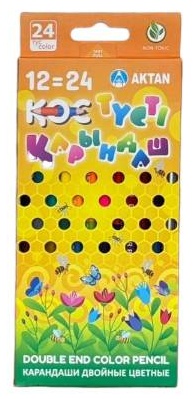 Цветной карандаш AKTAN форма трехгранная 12 шт