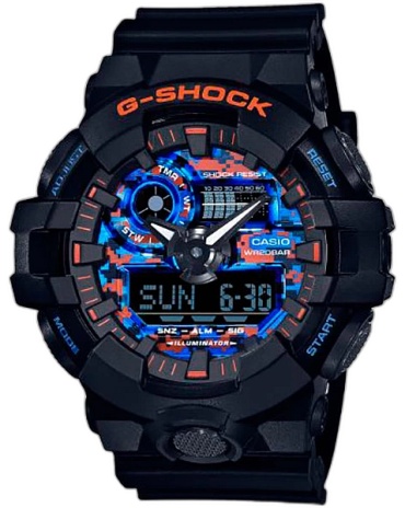 Кварцевые CASIO GA-700CT-1ADR полимер