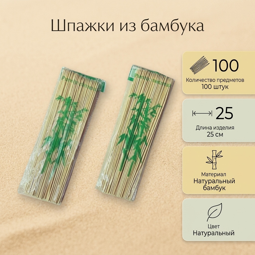Шпажки 908210 желтый 100 шт