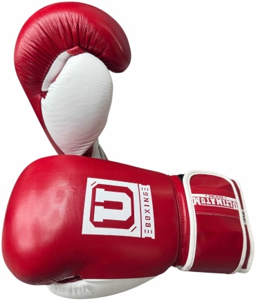 Боксерские перчатки Ultimatum Boxing 10 oz белый, красный