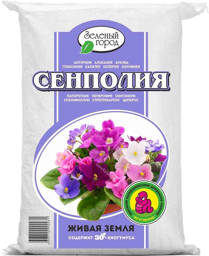 Грунт ЗЕЛЕНЫЙ ГОРОД Сенполия 2 л