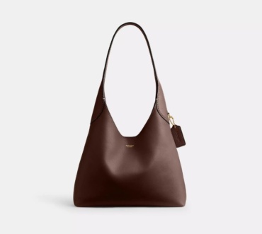 Сумка кросс-боди Coach натуральная кожа кофейный