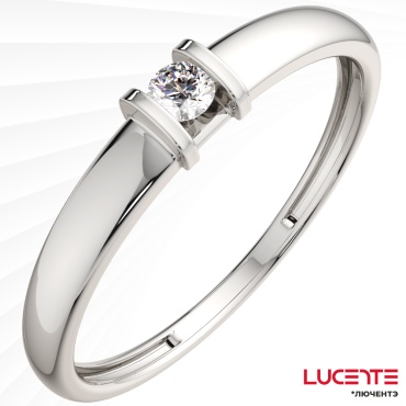 Lucente Бриллианты Якутии RIN-LU-585-296713-175 размер 17.5 вес 0.781 г золото, бриллиант