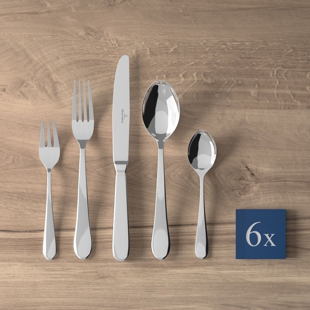 Набор столовых приборов Villeroy&Boch 30 шт, серебристый Oscar 18/10 Edelstahl