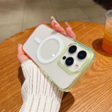 Чехол Gadget&Tail для Apple iPhone 15 Pro Max красно-прозрачный
