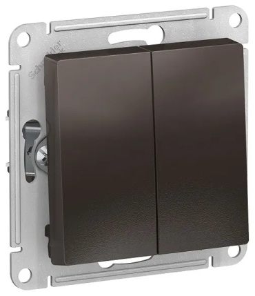 Выключатель клавишный Schneider Electric ATN000665, мокко