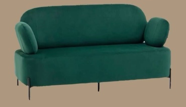 Мини-диван 1mebel ТРОПИКА, 150х60 см, обивка велюр, зеленый