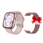 Смарт-часы YEKO Ultra i1 &#43; миланский ремешок 48 мм розовый-розовый