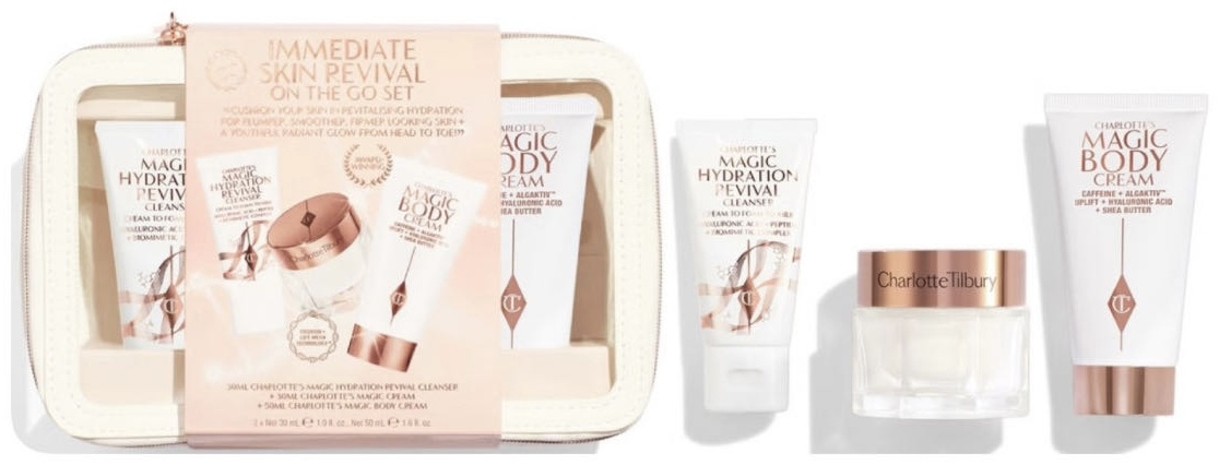 Charlotte Tilbury дорожный набор Immediate Skin Revival On The Go Set набор набор по уходу за лицом для женщин