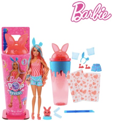 Кукла-модель BARBIE Барби Зайчик POP Reveal со слаймом 29 см