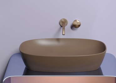 Раковина Ceramicanova CN6049MDB накладная овальная 60х38 см, санфарфор