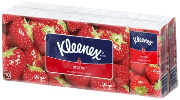 Платочки Kleenex Aroma Клубника 10 шт